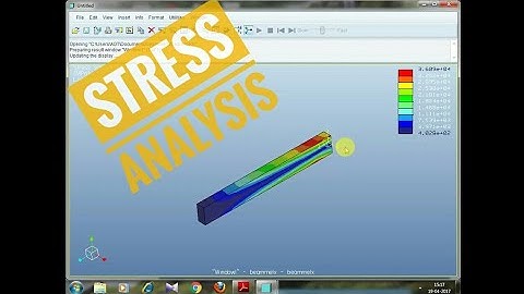 Stress analysis of a cantiliber beam in Creo/Pro E || Full video || Arpan Paul