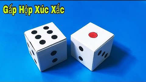 Cách gấp hộp xúc xắc bằng giấy cực đẹp