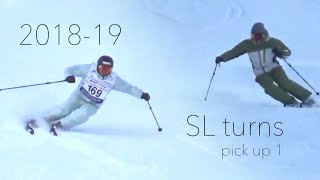 2018-19  SL carving turns  pickup①