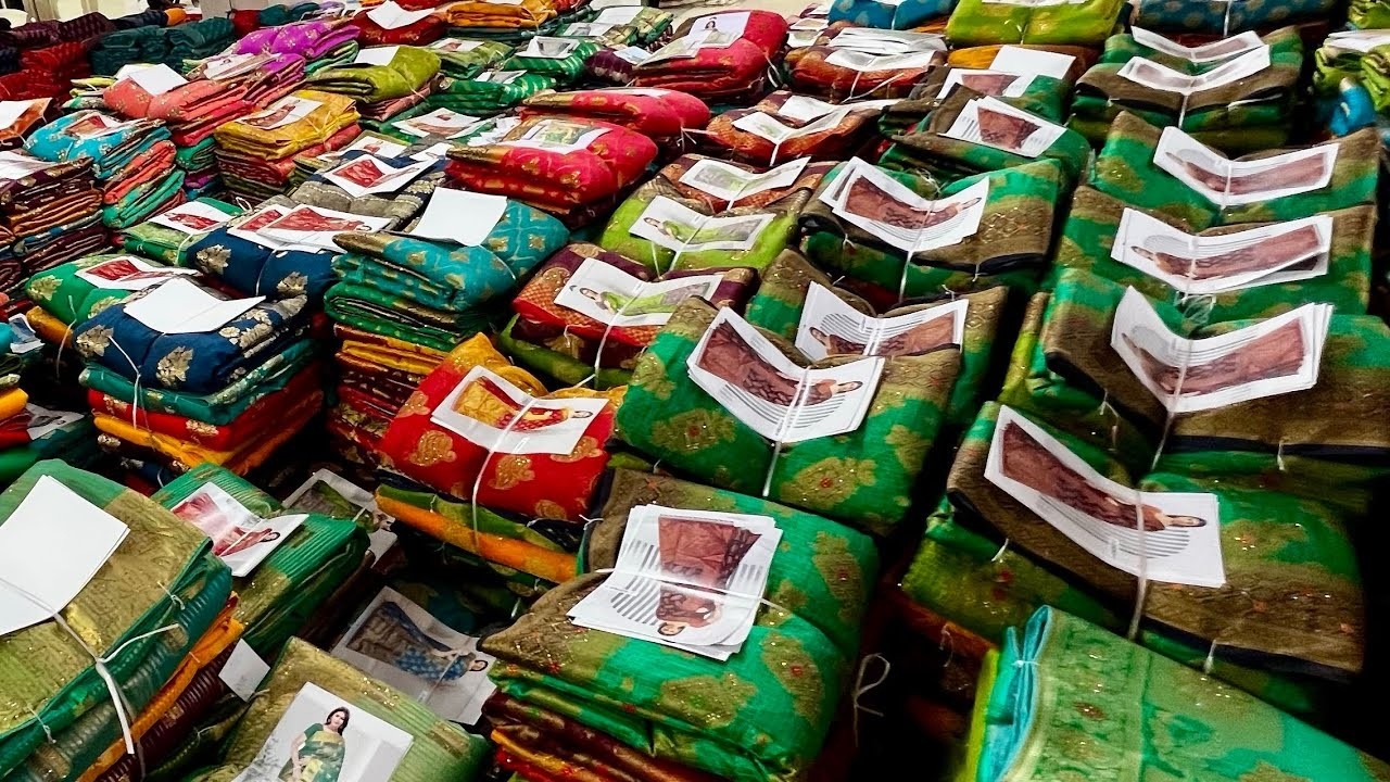 ಅಂಗಡಿಗಳಲ್ಲಿ ₹1200 ಗೆ ಮಾರಾಟವಾಗುವ ₹200 ಸೀರೆ 😱 | Ilkal Saree Makers | Chickpet Wholsale Market #saree