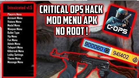 CRITICAL OPS HACK v1.3.0f424 MOD MENU HACK/HACK CHEATS( AIMBOT,RADAR, NO SERVER NO SERVER FIX!!!)