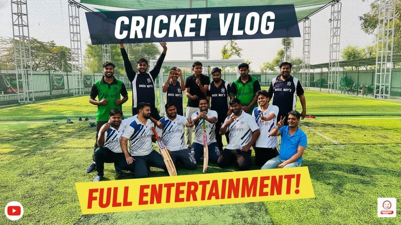 Senior's Vs Junior's Cricket vlog#viral #vlogs #cricket #match - YouTube