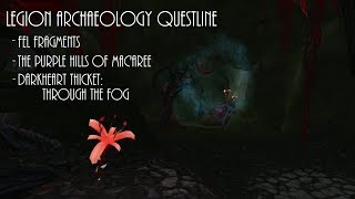 WoW Fel Fragments / The Purple Hills of Mac'Aree / Darkheart Thicket: Through the Fog Quest Guide