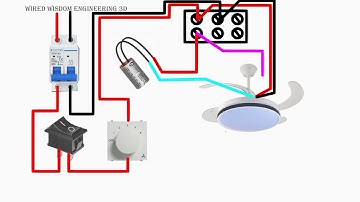 Wiring electric ceiling fan with capacitors Wiring diagram 