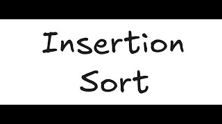 Insertion Sort Algorithm in Java