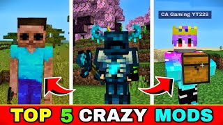 Top 5 BEST Mods For Minecraft PE 1.20+ | Useful Mods For MCPE