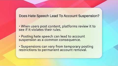 Does Hate Speech Lead To Account Suspension? - Everyday-Networking