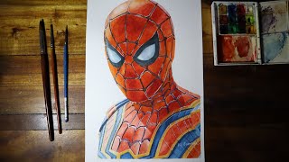 Painting Spider-man: No Way Home With Watercolor | Suarnata Art