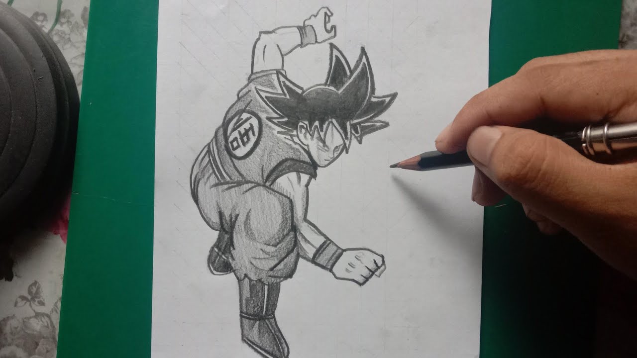 Drawing ✨Goku Super Saiyan God✨ in 1 hour vs. 10 hours(PART-2