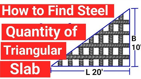 How to calculate Steel Quantity in Triangular Shap |BBS of steel