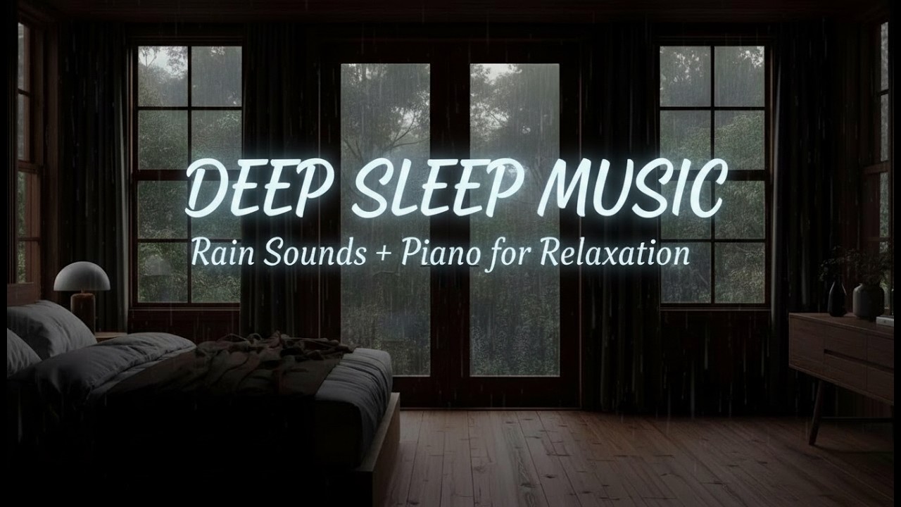 Piano Rain Harmony Experience for Comfortable Deep Sleep, Study Energy