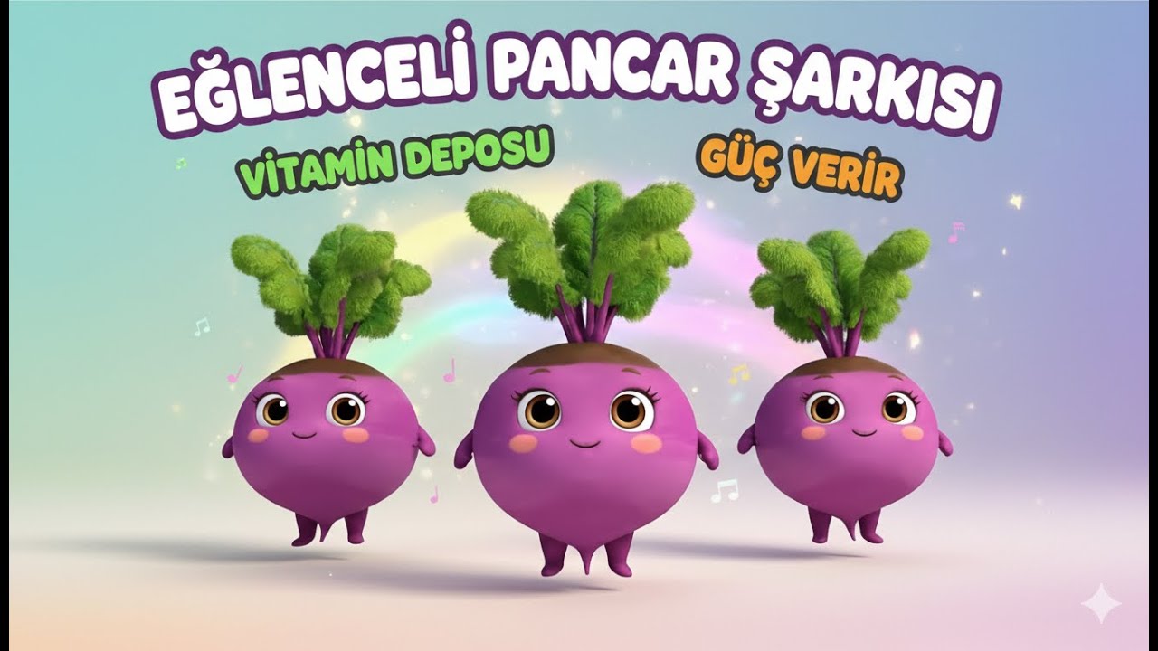 Sağlıklı Besinler: PANCAR Şarkısı🎵 Yoğurtla Pembe Olur!
