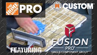 Fusion Pro Single Component Grout - The Home Depot