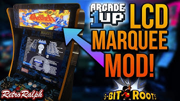 Arcade1up LCD Marquee MOD by 8-bit Roots!