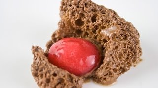 Molecular Gastronomy - Frozen chocolate wind