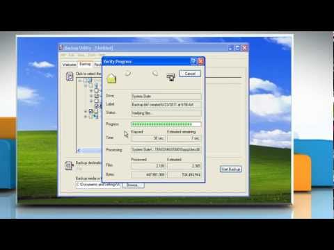 How to back up files and folders using the Backup Utility in Windows® XP