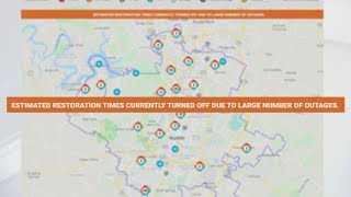 Large power outages affecting Central Texas