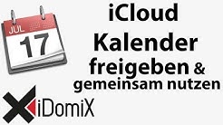 iCloud Kalender gemeinsam nutzen und freigeben  - Durasi: 5:56. 