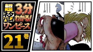 【３分で分かる！】ONE PIECE 21巻 完全ネタバレ超あらすじ！【礼を言う　おれはまだまだ強くなれる】