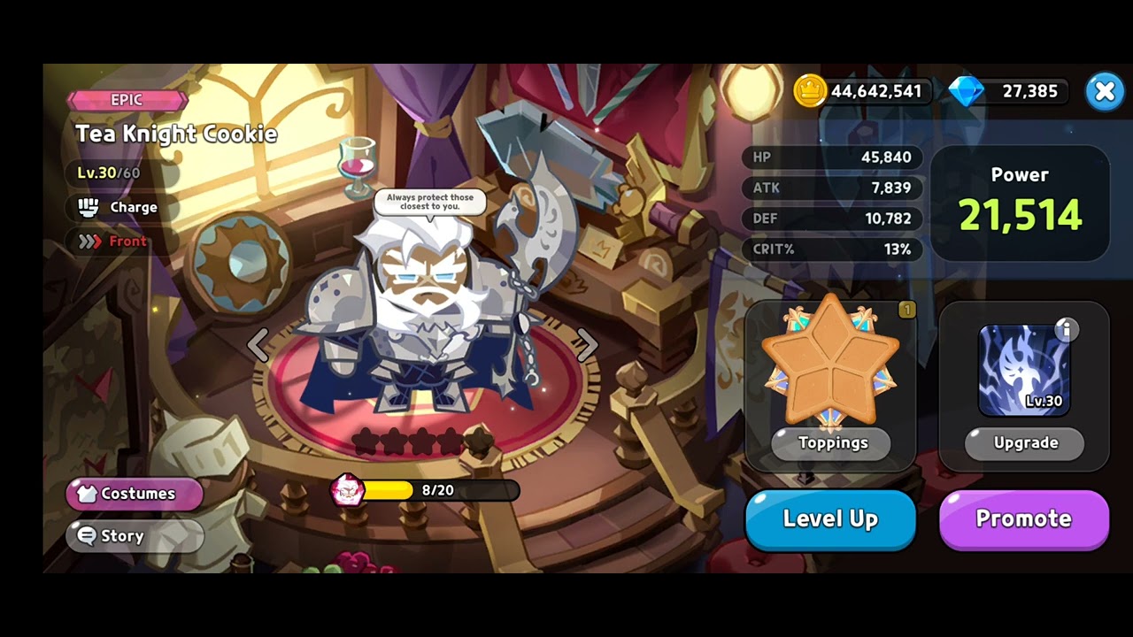 Tea Knight Cookie Voice Over Dub (English Japanese Korean) Cookie