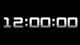 SILENT - 12 Hour Countdown Timer with Chapters - Cubed - Silver - Grey &amp; White