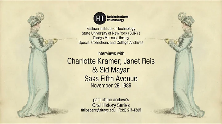 Charlotte Kramer, Janet Reis, Sid Mayar interviews...
