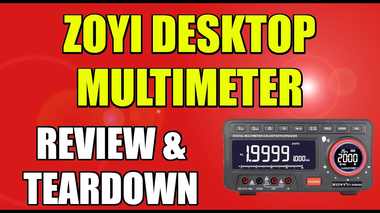 Zoyi - ZOTEK ZT-5566SE DESKTOP Multimeter Review & Teardown - YouTube
