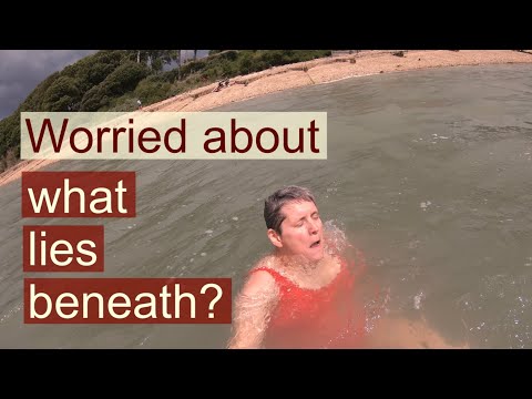 how to get past worries of what lies beneath and go outdoor swimming