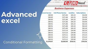 CADD Nest | Excel Conditional Formatting |RT Nagar | Kantharaj N