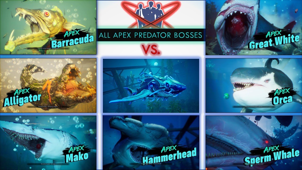 Maneater All Apex Predator Bosses YouTube