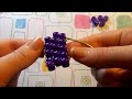 Tutorial on flat stitch with pony beads to make kandi cuffs (very old tutorial not good vid quality)