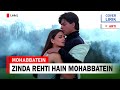 Zinda rehti hain  ost mohabbatein lirik terjemahan