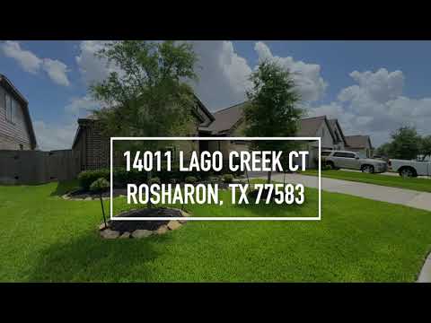 14011 Lago Crk Ct, Rosharon, TX home video tour