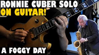 Ronnie Cuber  solo on A foggy Day - Cover - Solo 034/100
