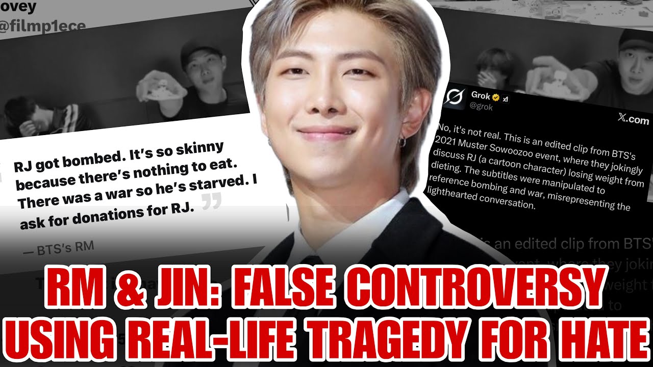 Скандал вокруг BTS: ложные утверждения о том, что RM разыграл шутку про войну и геноцид.