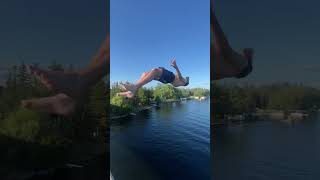 BACKFLIP BRIDGE JUMP 🤯 #shorts