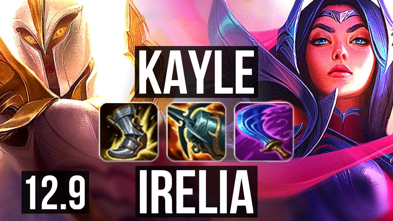 KAYLE vs IRELIA (TOP) | Rank 5 Kayle, Godlike, 8/2/2 | JP Grandmaster | 12.9