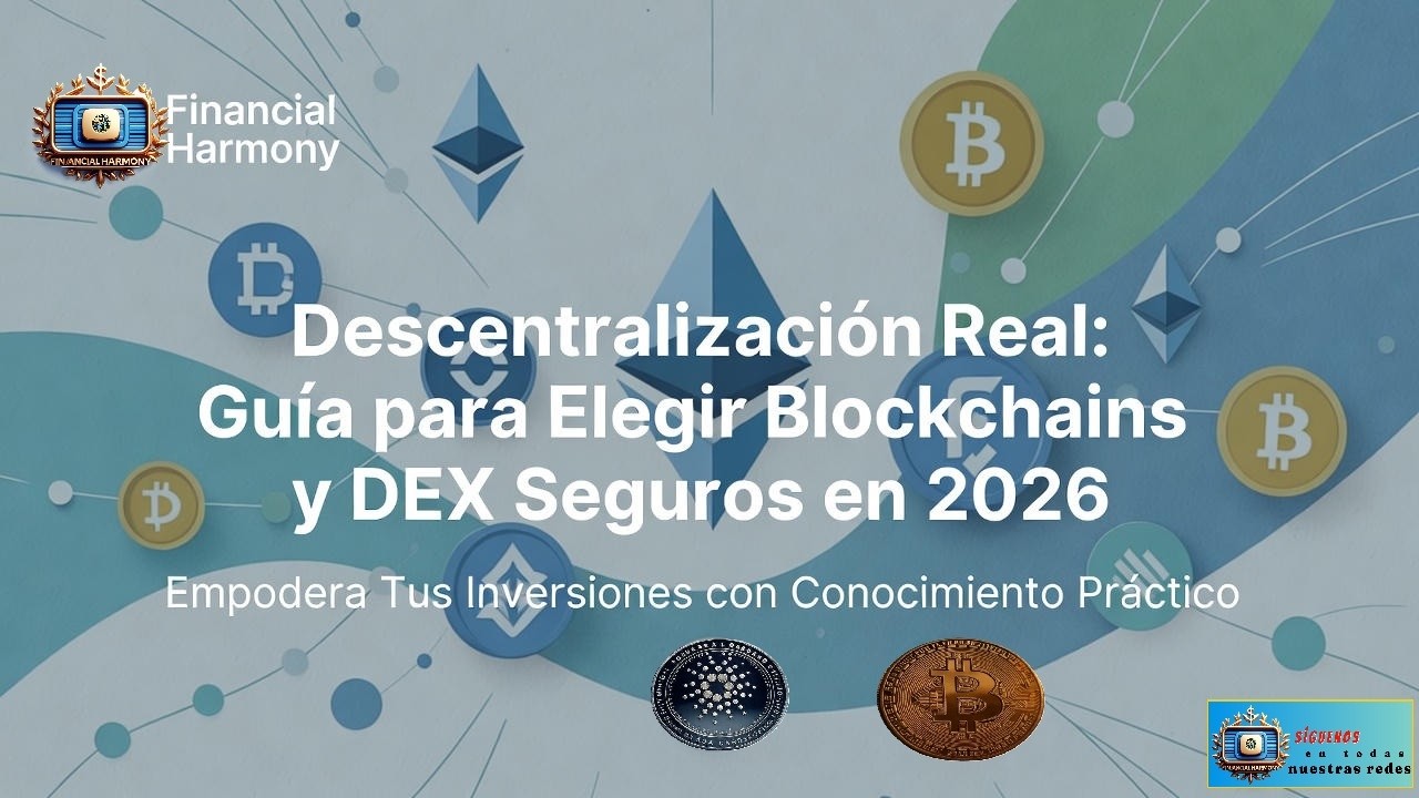 Descentralización Real: Guía para Elegir Blockchains y DEX Seguros en 2026