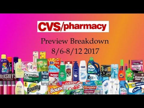 CVS Preview Breakdown with Coupons 8/6-8/12 2017