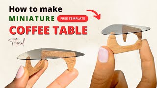 How to Make Miniature Coffee Table | DIY Tutorial