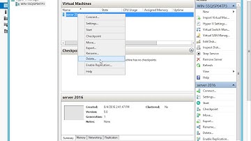 How to Delete 2016 server in hyper server 2012R2