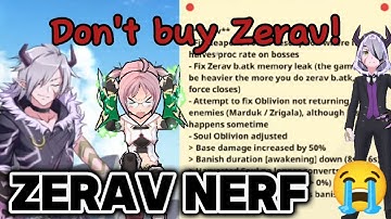 Zerav has been Nerfed...is he the weakest character in Epic Conquest 2 now?