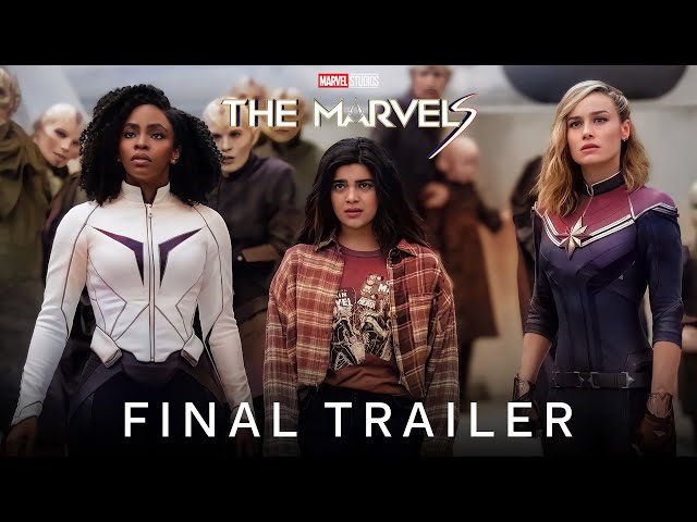 The Marvels - Official Trailer (2023) Brie Larson, Teyonah Parris, Iman  Vellani 