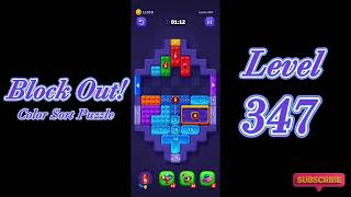Block Out Level 347 Walkthrough | Color Sort Puzzle Gameplay | Go Answer
