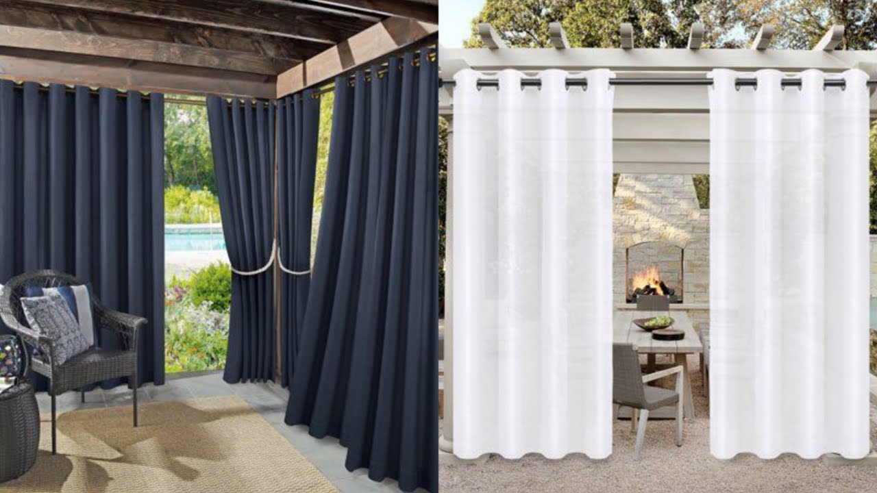 Indoor patio curtain ideas installing outdoor patio curtain diy