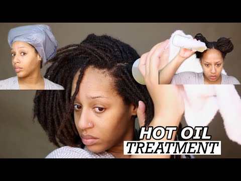 COMMENT: DIY CHAUDE TRAITEMENT D'HUILE SUR SEC LOCS