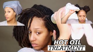 HOW TO: DIY HOT OIL TREATMENT ON DRY LOCS