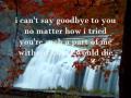 Capture de la vidéo I Can&#39;T Say Goodbye To You By Helen Reddy With Lyrics