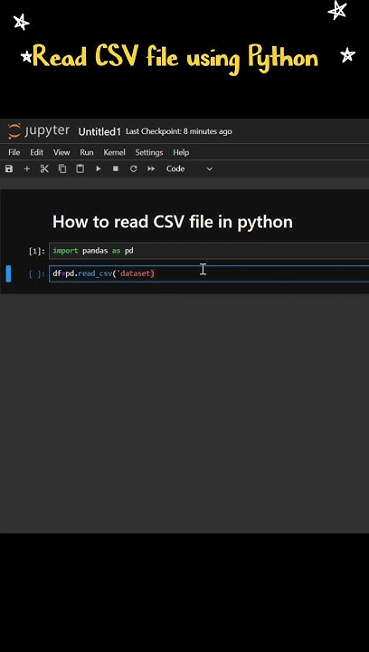 Read CSV file using Python - YouTube