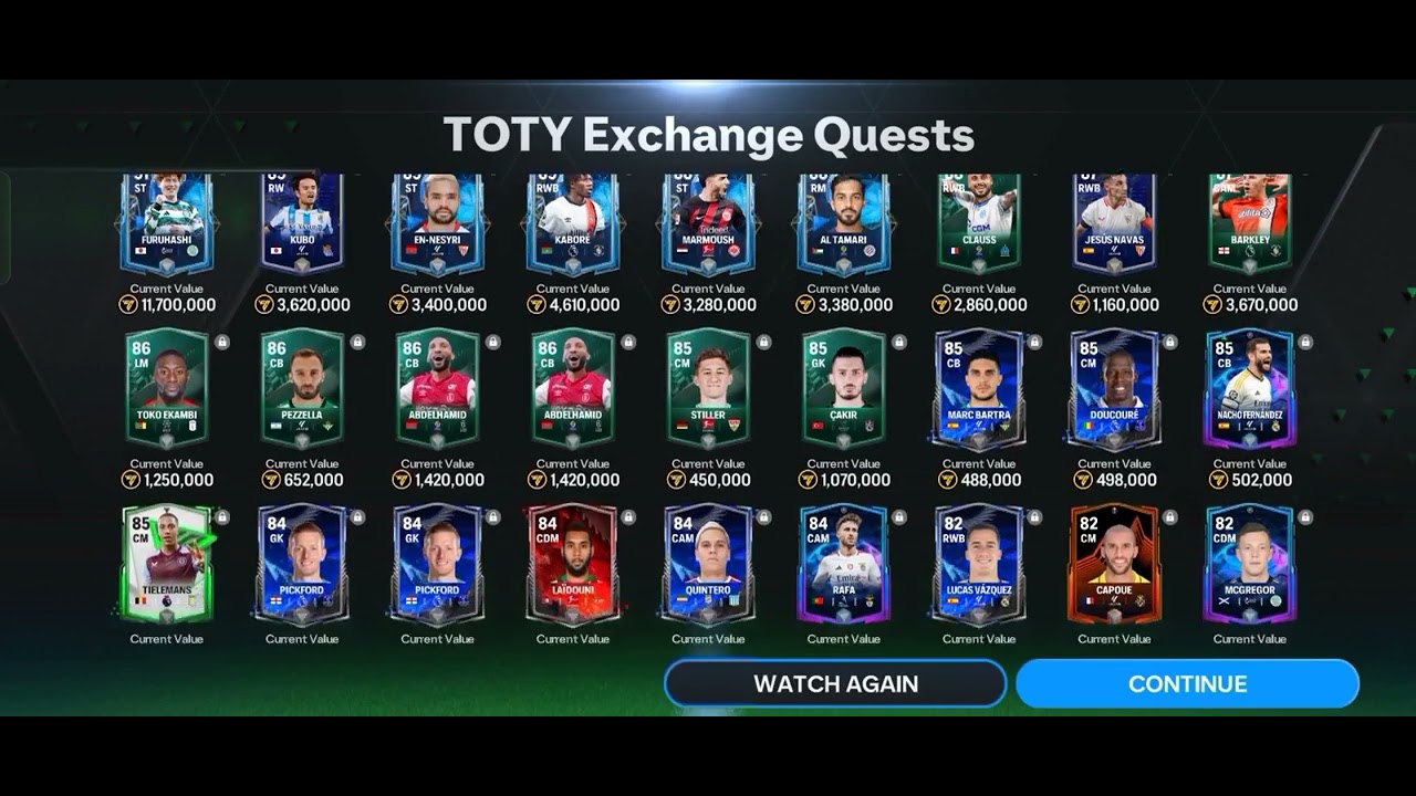 Toty Exchange 20x and Open Toty Packs